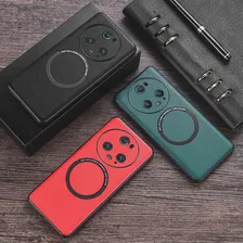 Для Honor Magic5 Pro Magsafe Искусственная Кожа Беспроводная Зарядка Защитная Задняя Крышка Чехол Honor Magic5 Lite Чехол Для Телефона Honor Magic5