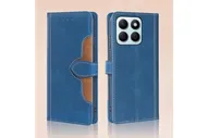 Чехол-книжка MyPads для Honor X8b/X8b, синий+светло-коричневый