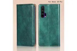 Противоударный чехол-книжка MyPads для Honor 20 Pro (зеленый)