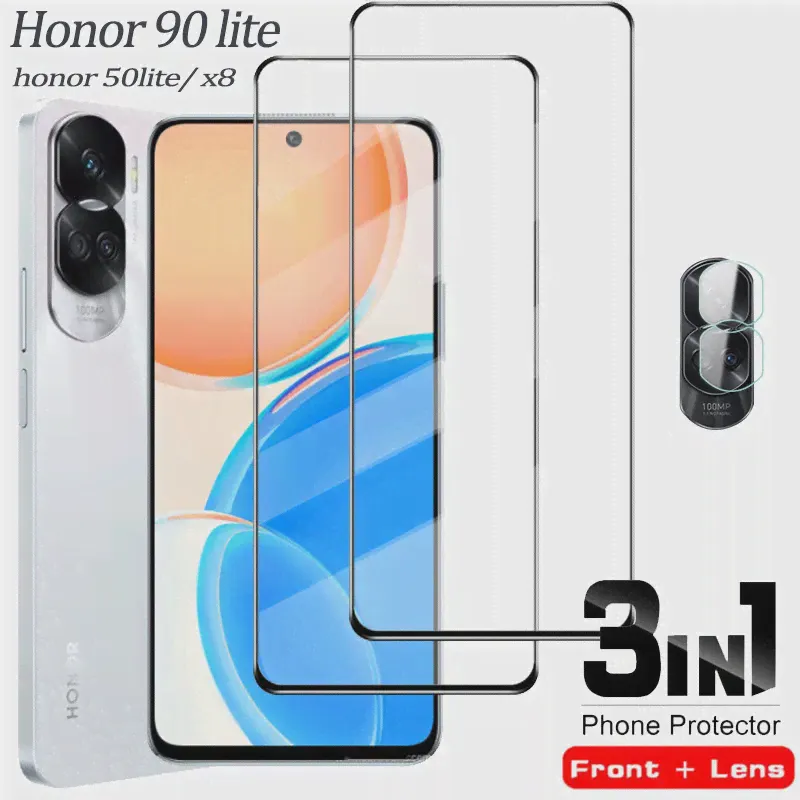 защитное стекло Honor 90 lite для очков Honor 90lite Пленка honor-90-lite honor x8 Glass honor90 lite протектор экрана-0