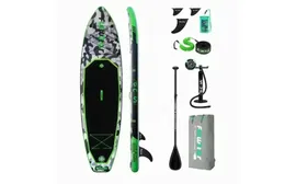 Надувная доска SUP board (сап борд) FunWater Honor Green 11'0 (330x84x15 cm)