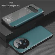 Кожаный флип-чехол с окошком для Honor Magic5 Pro Ultimate Magic 5 Pro Тонкий чехол-книжка