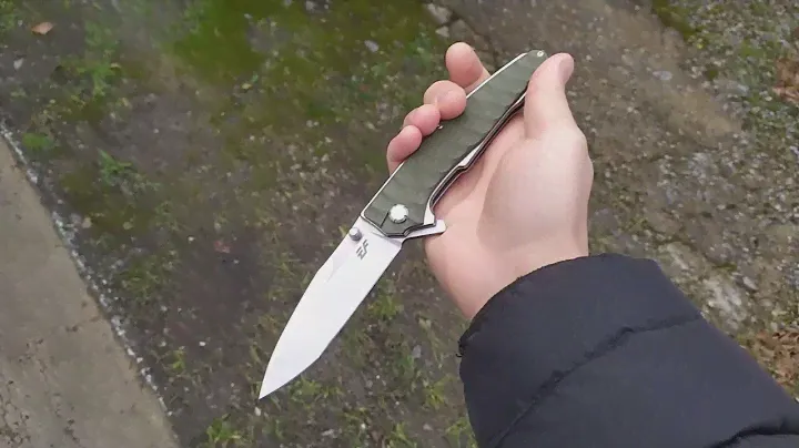 Складной нож EAFENGROW Green сталь D2